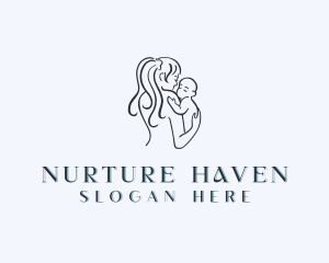 Postpartum - Parenting Mother Maternity logo design