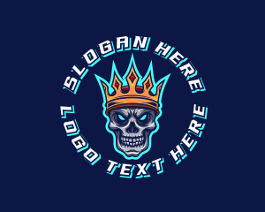 Horror - Crown Skull King logo design