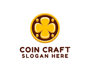 Lucky Clover Coin logo design