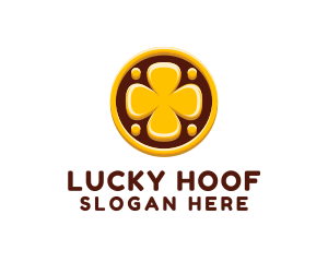 Lucky Clover Coin logo design