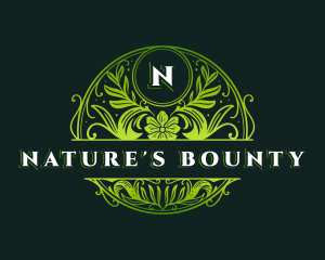 Natural Organic Florist logo design