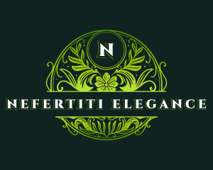 Natural Organic Florist logo design