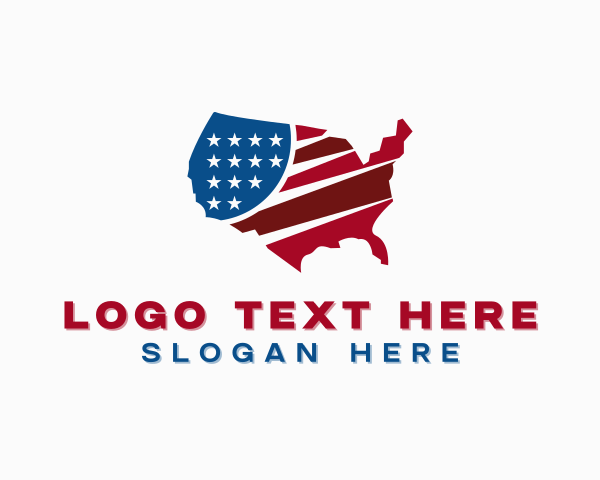 Political - American Political Government logo design