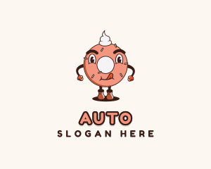 Sweet Donut Dessert Logo