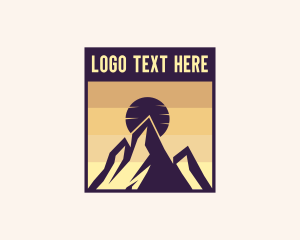 Mountaineering - Outdoor Mountain Adventure logo design
