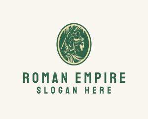 Roman - Roman Gladiator Cabochon logo design