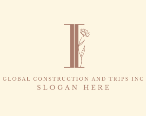 Elegant Floral Nature Letter I Logo