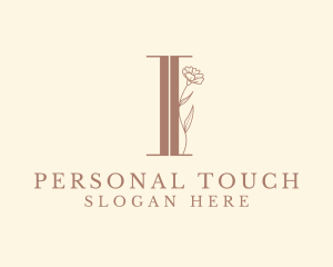 Personal - Elegant Floral Nature Letter I logo design