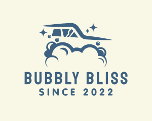 Bubbles Clean Auto Wash logo design