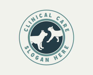 Dog Cat Veterinary logo design