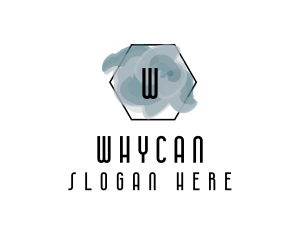 Store - Paint Swirl Hexagon logo design