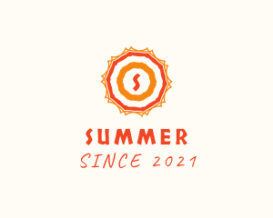 Summer Sun Umbrella logo design