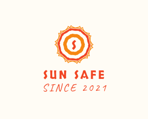 Summer Sun Umbrella logo design