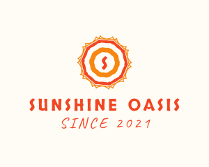 Summer Sun Umbrella logo design