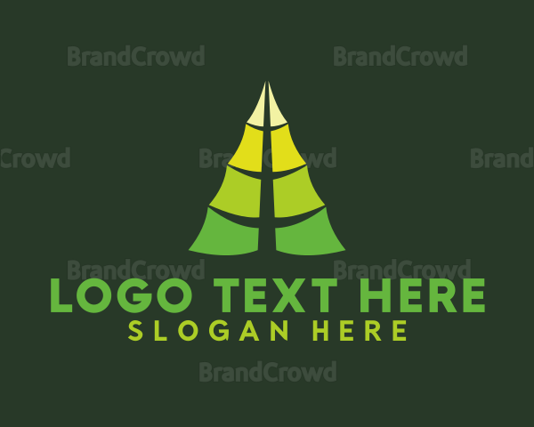 Organic Leaf Tree Logo