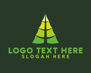 Spa - Organic Leaf Tree logo design