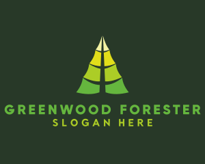 Organic Leaf Tree logo design