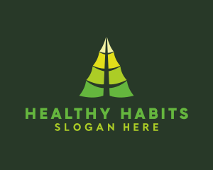 Organic Leaf Tree logo design