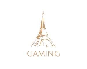 Brown Eiffel Tower Logo