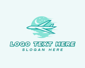 Shipping - Jet Aircraft Courier logo design