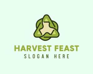 Green Leaf Recycling logo design