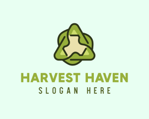 Green Leaf Recycling logo design