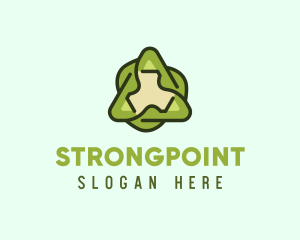 Crops - Green Leaf Recycling logo design