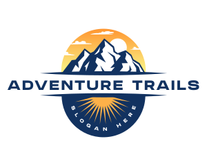 Mountain Alpine Adventure logo design