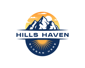 Mountain Alpine Adventure logo design