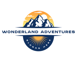 Mountain Alpine Adventure logo design