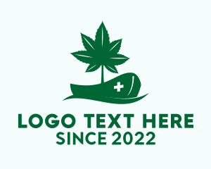 Cannabis Leaf - Medical Cannabis Boat logo design