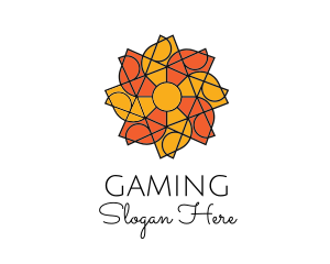 Fan - Sun Floral Pattern logo design