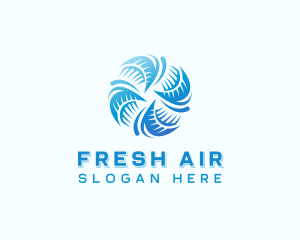 Air Conditioning HVAC Propeller  logo design