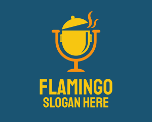 Food Delivery - Steaming Hot Pot logo design
