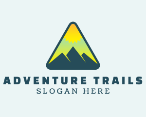 Sunrise Mountaineering Adventure logo design