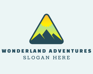 Sunrise Mountaineering Adventure logo design