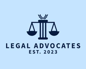 Justice Scale Lawyer logo design
