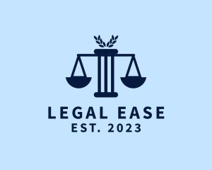 Justice Scale Lawyer logo design