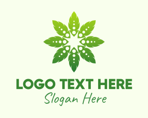 Gradient - Natural Herb Lantern logo design