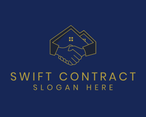 Contract - Housing Real Estate Deal logo design