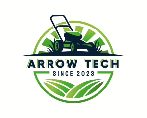 Lawn Mower Trimmer logo design