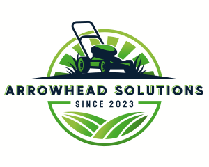 Lawn Mower Trimmer logo design