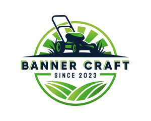 Lawn Mower Trimmer logo design