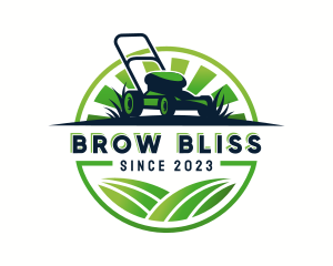 Lawn Mower Trimmer logo design