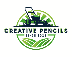 Lawn Mower Trimmer logo design