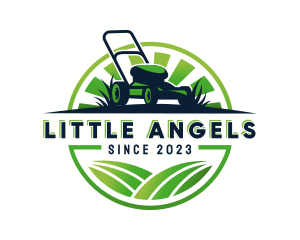 Lawn Mower Trimmer logo design