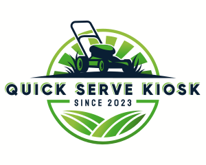 Lawn Mower Trimmer logo design