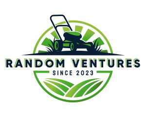 Lawn Mower Trimmer logo design