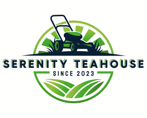 Lawn Mower Trimmer logo design