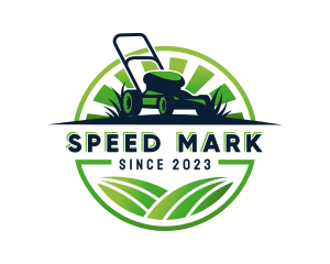 Lawn Mower Trimmer logo design